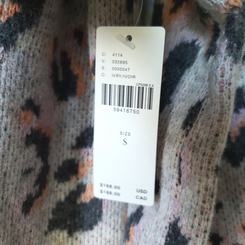 Anthropologie | Emmy Cowl Neck Leopard Print Tunic Sweater - Picture 10 of 16